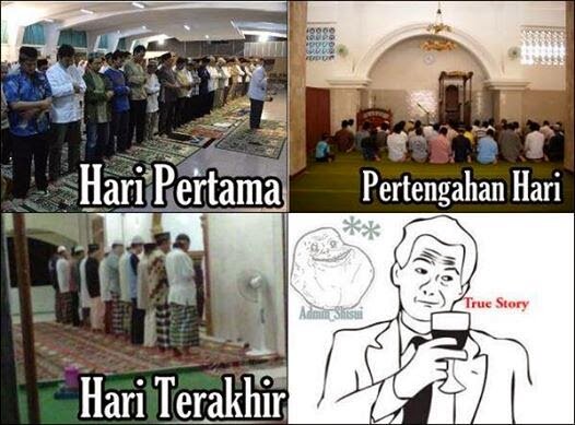 Meme Lucu Sholat Tarawih Di Masjid